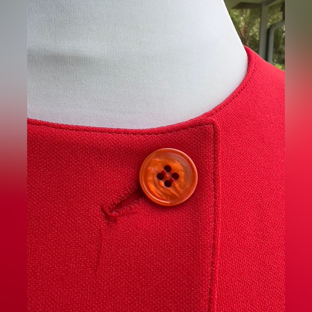 Vintage Red Givenchy Sport Blazer Suit Jacket Size 8 - Picture 6 of 12